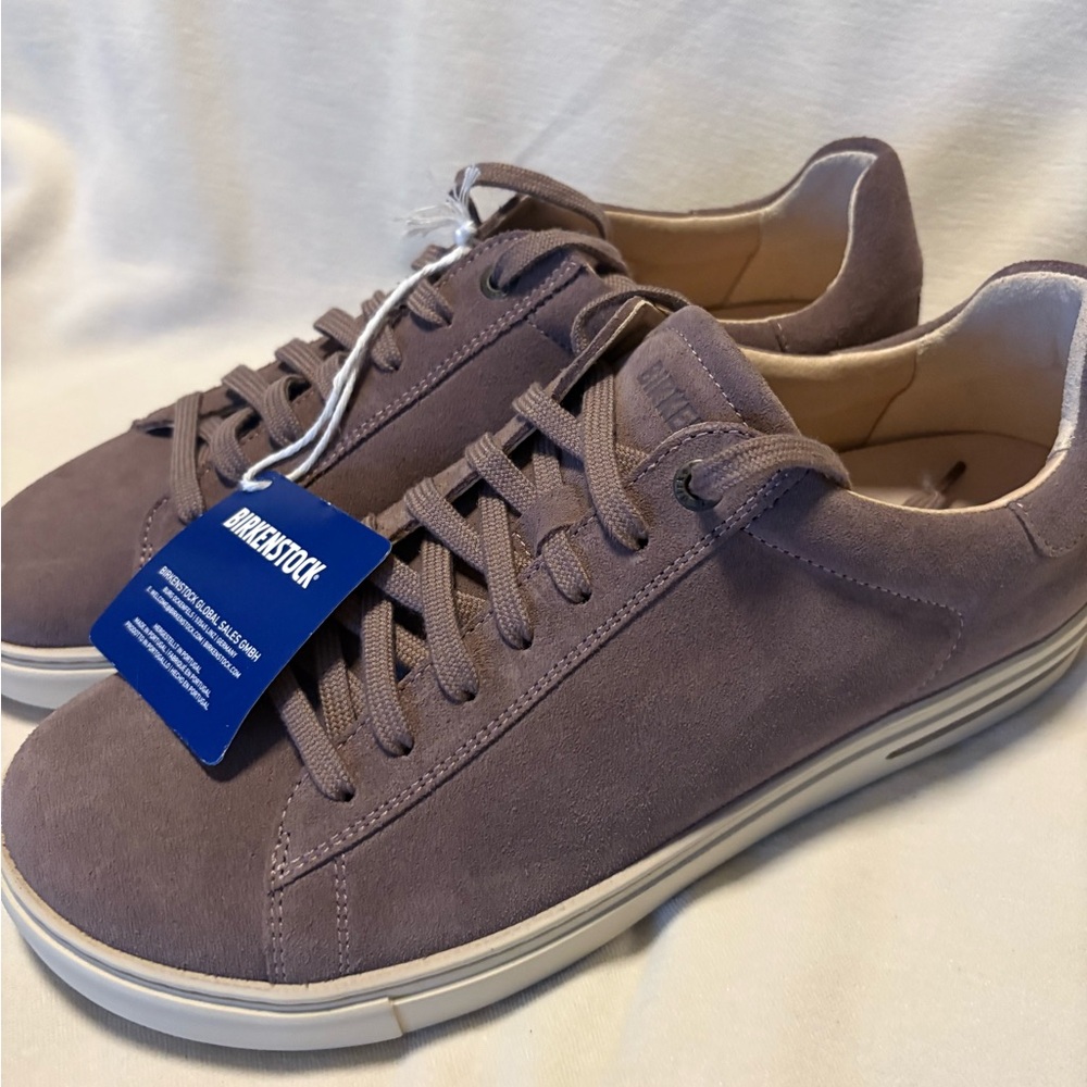 NEW Birkenstock women’s Casual suede Sneakers - soft purple size 7/38 NWOB